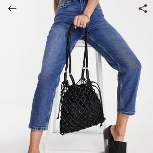 Topshop Woven Shoulder Bag